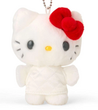 Hello Kitty Plush Mascot Keychain Red Miniature Quilt Series - Megazone