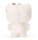 Hello Kitty Plush Mascot Keychain Red Miniature Quilt Series - Megazone