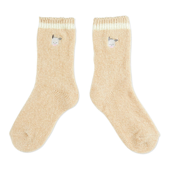 Pochacco Socks Fluffy Series by Sanrio