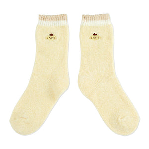 Pompompurin Socks Fluffy Series by Sanrio