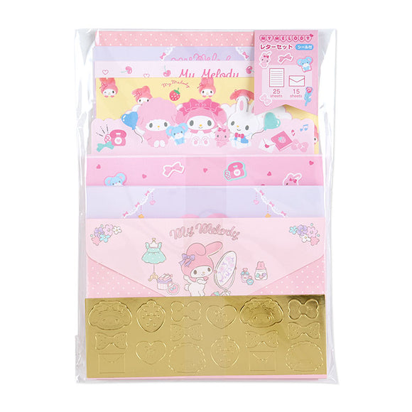 My Melody Letter Set Gold Stickers Series by Sanrio