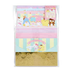 Mix Sanrio Characters Letter Set Gold Stickers Series by Sanrio