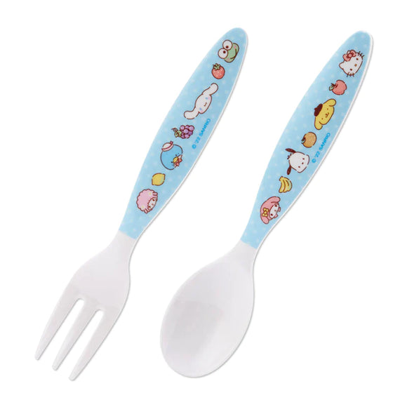 Sanrio Characters Melamine Spoon & Fork Set ( Fruit ) by Sanrio