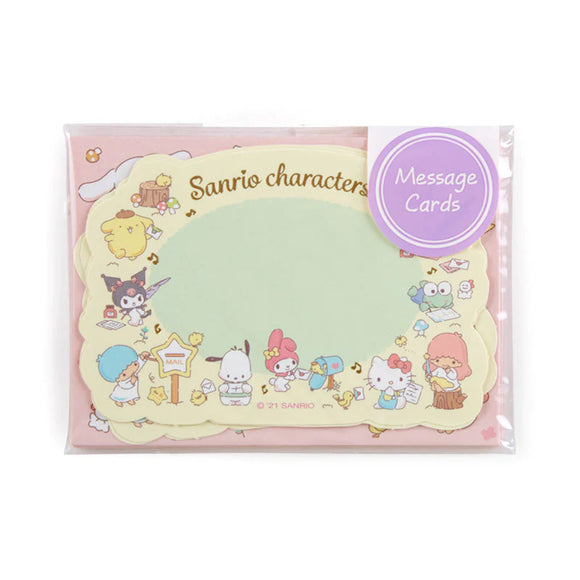 Sanrio Mix Characters Message Card Set Die Cut by Sanrio