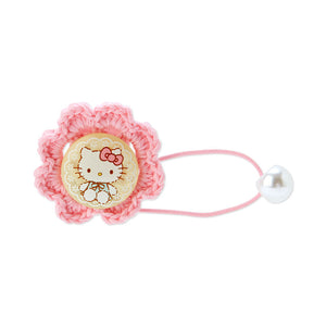 Hello Kitty Knit Flower Ponytail Hair Tie by Sanrio