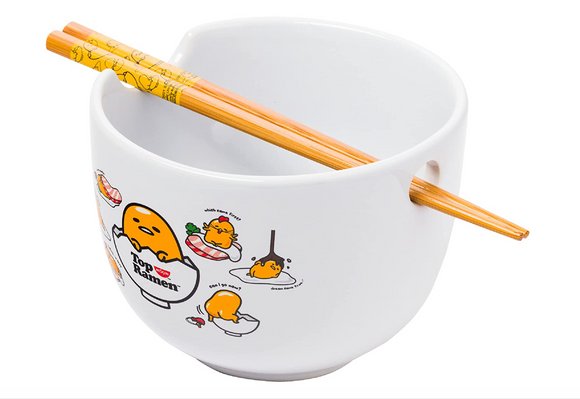Gudetama Ramen Bowl with chopsticks ( Cup Noodles) by Sanrio