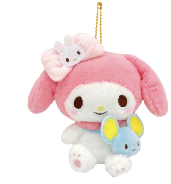 My Melody Plush Key Chain Mascot Friend Series  by Sanrio
