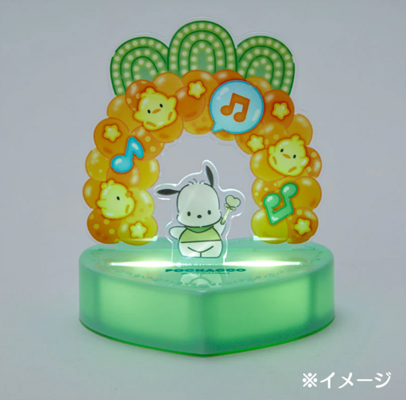 Pochacco Acrylic Heart Sharped Stand with Light by Sanrio