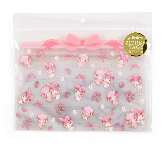 My Melody Clear Zipper Bags Set by Sanrio
