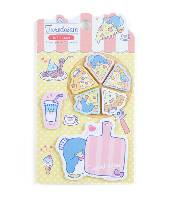 Tuxedosam Die Cut Sticky Notes Heart by Sanrio