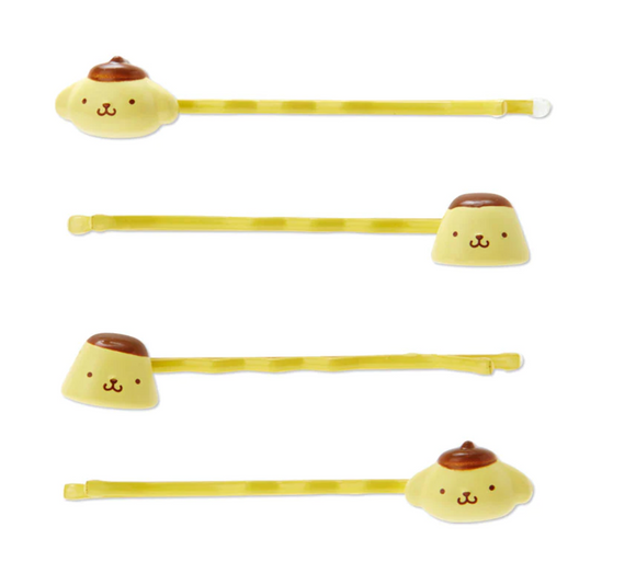 Pompompurin Hair Pins Set With Case & Mascot by Sanrio