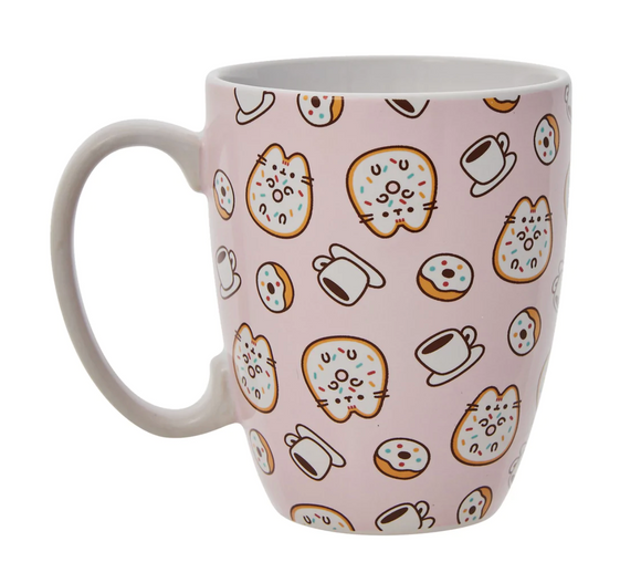 Pusheen Mug Donut & Coffee Pink 12 oz by Pusheen