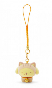 Pompompurin Mascot Charm With Bell Lucky Cat Series by Sanrio
