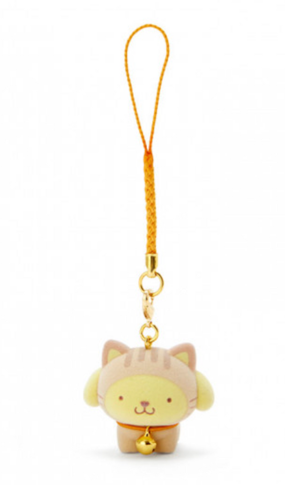 Pompompurin Mascot Charm With Bell Lucky Cat Series by Sanrio
