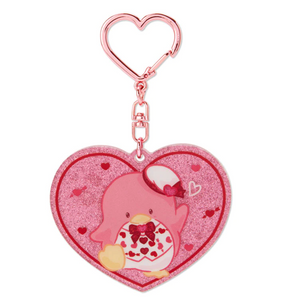 Tuxedosam Glitter Heart Acrylic Keychain Cupid Series by Sanrio