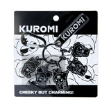 Kuromi Charms Key Holder ( Black Biker Gang Series/ Kuromi's 5 ) by Sanrio