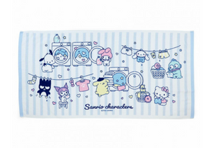Sanrio Characters Bath Towel With Overall Print Laundry Series by Sanrio