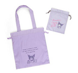 Kuromi Tote Bag & rawstring Bag Set Checker Seriesby Sanrio
