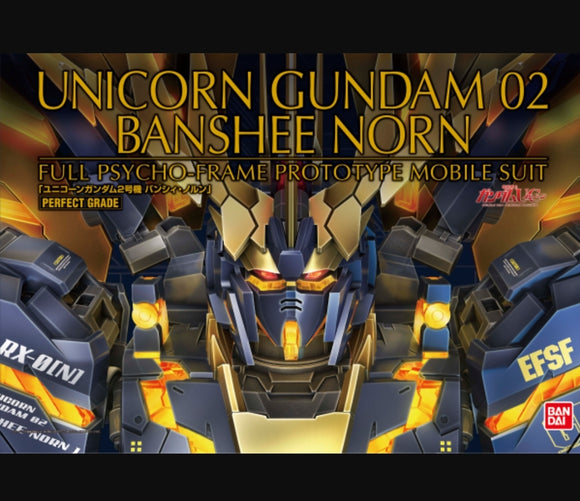 (PG) 1/60 Unicorn Gundam 02 Banshee Norn Full Psycho-Frame Prototype Mobile Suit - Megazone