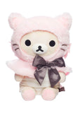 Korilakkuma Dressed in Pink Hooded Cat Poncho/ Capelet by San-X