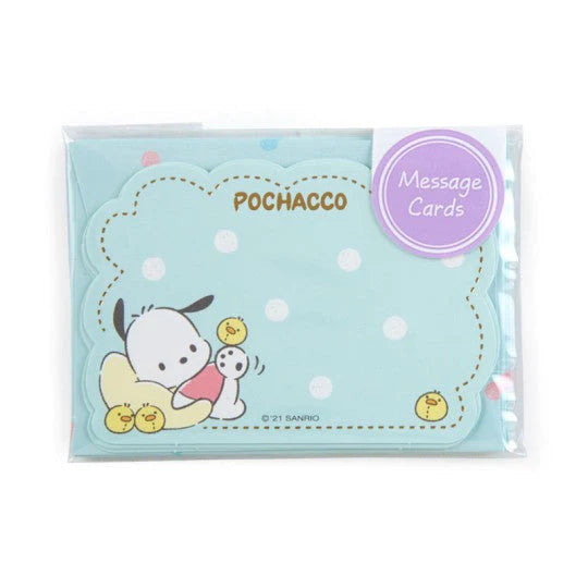 Pochacco Message Card Set Die Cut by Sanrio