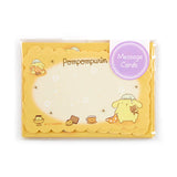Pompompurin Message Card Set Die Cut by Sanrio
