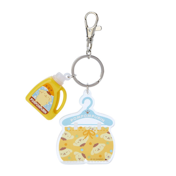 Pompompurin Charm Key Holder laundry Series By Sanrio