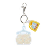 Pompompurin Charm Key Holder laundry Series By Sanrio